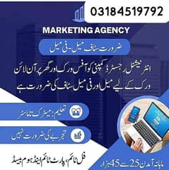 staff required urgent for office work and home base