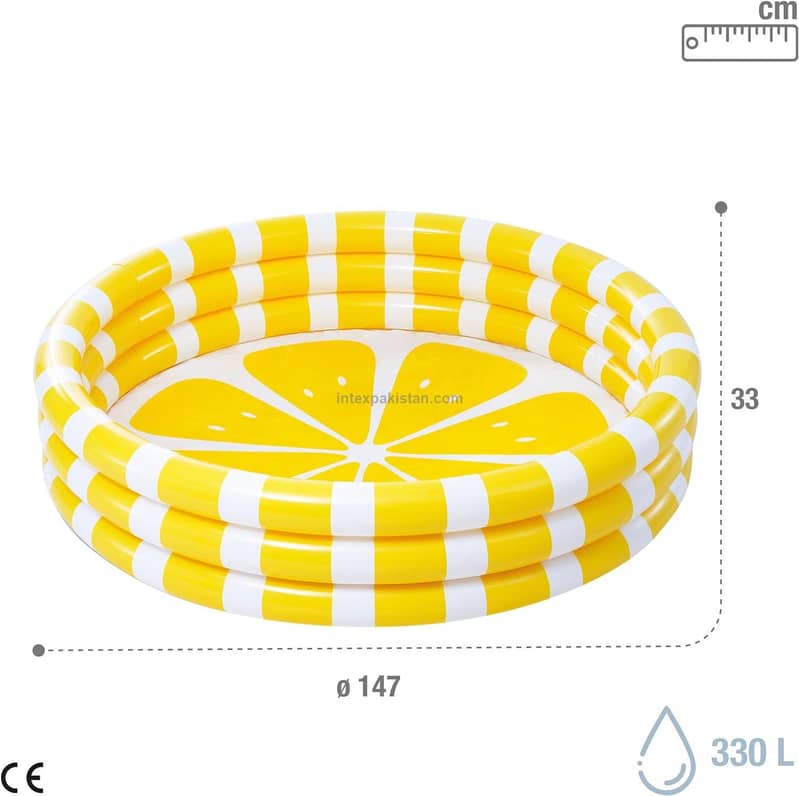 INTEX 58" x 13" Zesty Lemon Kiddie Pool Round 3
