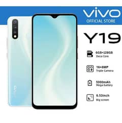 Vivo Y19 6/128 Dual Sim Fingerprint PTA Approved with Box and Charger