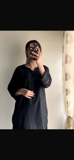 Black dress cotton