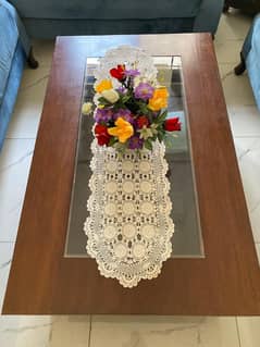Wood & Glass Center Table