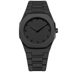 Men Movement Qurtaz Water Resistant Rotate Case Ring Pull and Crown Fo