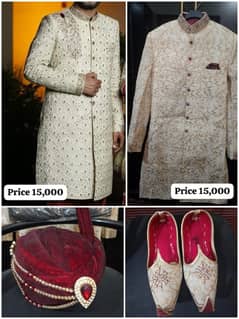 2 Sherwani / Men's sherwani / Wedding wear / Kulla | Khussa for sale