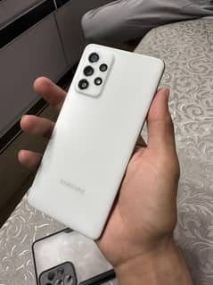 Samsung a52s 5g official PTA with BoX 8 128 charger ni ha