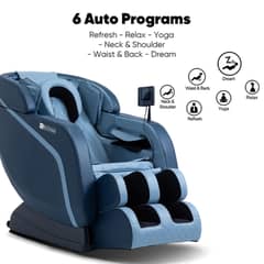 JC Buckman Message Chair with Head Massage and 8 Auto Program COD