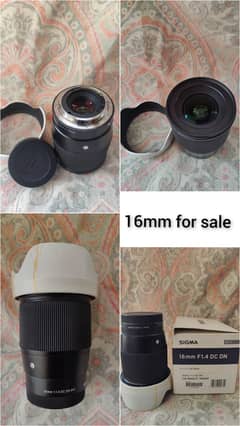 Sony 6500 with 16mm lens slightly used