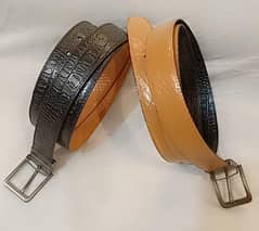 MEN DOUBLE SIDED BELT IN LEATHER