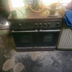 cooking range with steamer