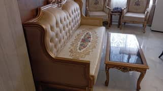 3 seater sofa with centre table