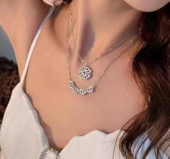 funky gold plated artificial stones pendant