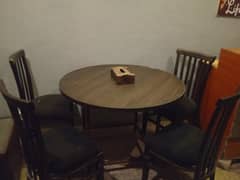 4 chair table