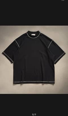 oversized mock boxy fit plain basic T-shirt  for men and women