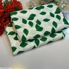 2 Pcs women Unstitched printed suit