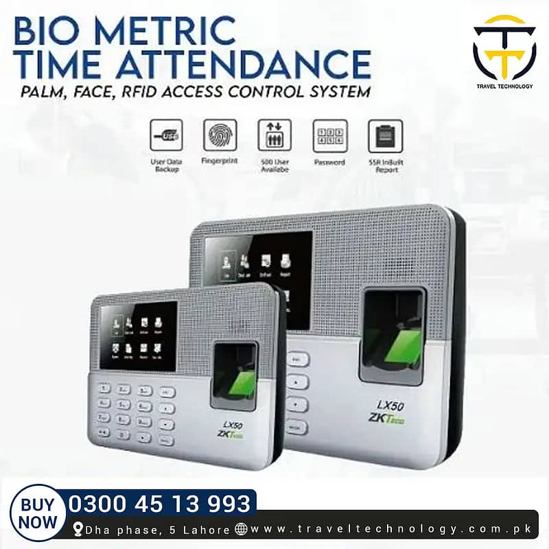 FINGERPRINT FACE RECOGNITION TIME ATTENDANCE MACHINE 0