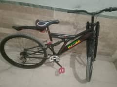 Full size bicycle for full black and red color