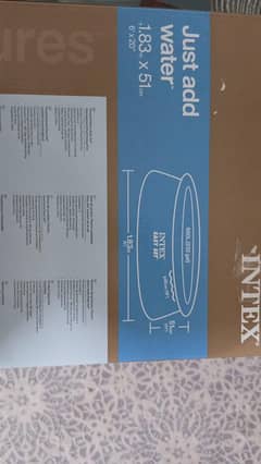 Intex swimming pool