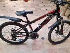 7 speed gear bicycle with  22 inches Tyres with front gear. new tyres