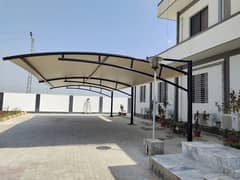 Car parking shades in Pakistan/ Pvc fabric shade/ Rolling shed/ Porch