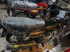 honda cg 125 gold edition zero meter black and red
