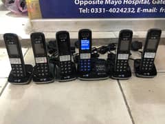 BT Color Handset 6 set PTCL cordless phone Intercom