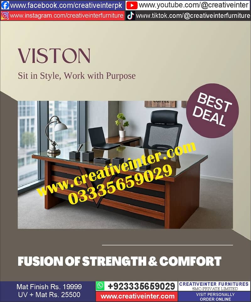 Office Table Study Table Working Desk Computer Gaming Table 18