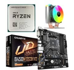 Ryzen 5 5600 processor with Motherboard Gigabyte B450M & Cooler