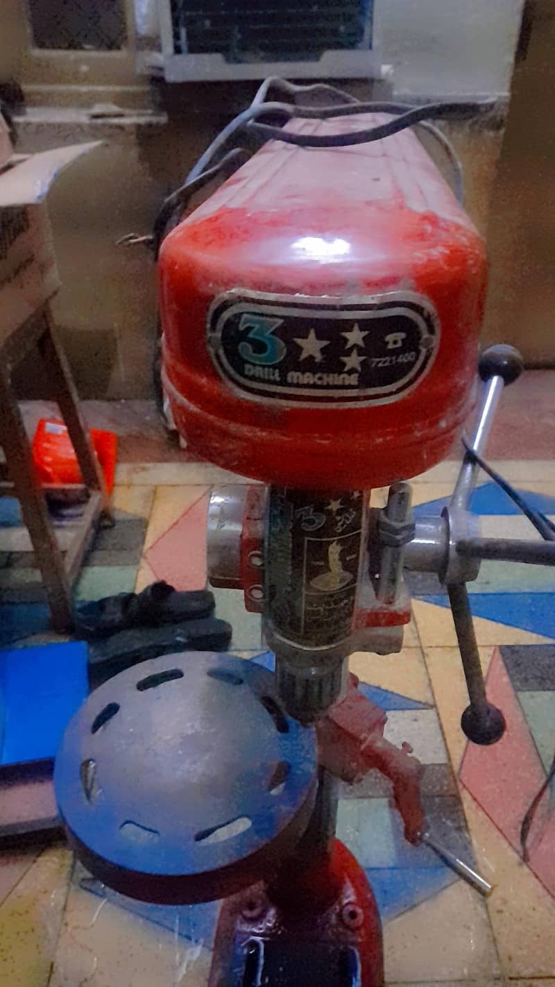 running position dril machine or      welding machine available 0