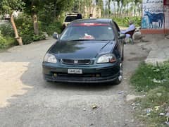 Honda civic 1997 fully modified Low profile tyre rims sound system