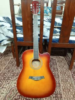 acoustic guitar with d'addario strings installed