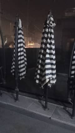 Umbrella outdoor side view