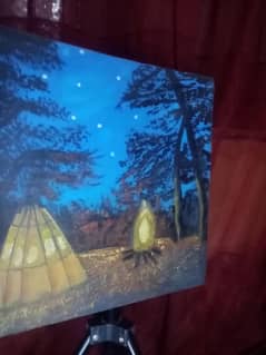 silken tent painting