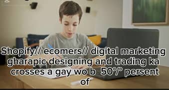 50 percent of corses a gay  ecomers digital marketing Shopify trading