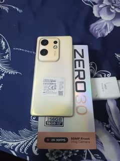 infinix zero 30 8+8=16/256 original box charger no open repair all oka