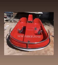 Fiberglass paddle boat