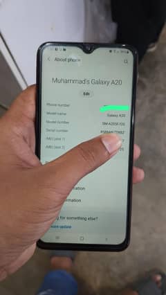 Samsung A20 3/32 gb official pta urgent sale