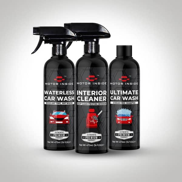 Motor Inside Interior Cleaner, Ultimate Car Wash, Waterless Car Wash (Pack of 3)