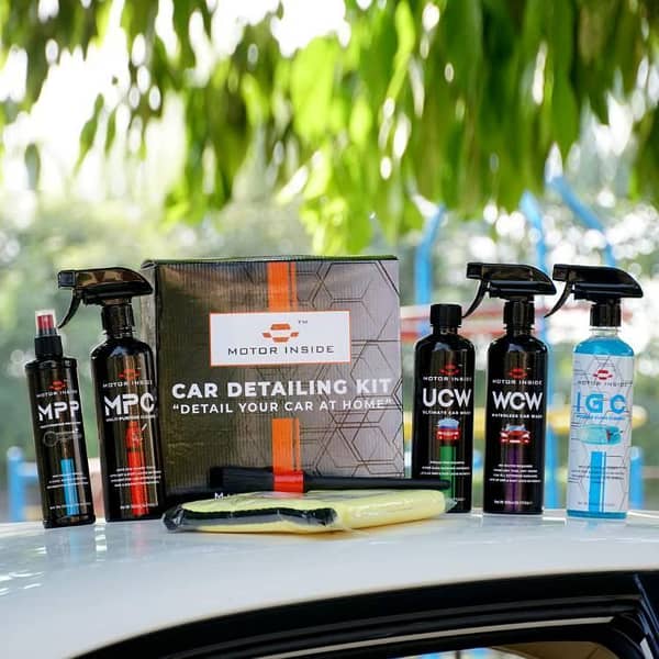 Car Care Kit 7 in 1 MPC-UCW-IGC-WCW-MPP-Microfiber Towel 600 GSM