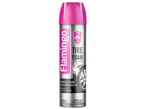 Flamingo Tyre Foam and Polish for Enhanced Tire Care
