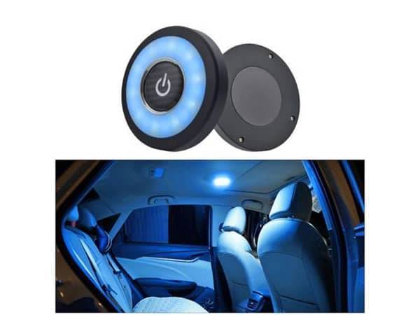 LED Reading Lamp for Car Interior - Rechargeable USB with Touch Control