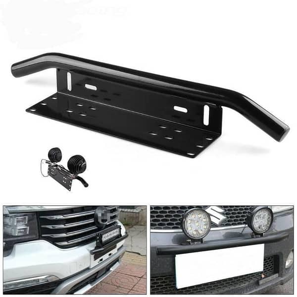 4X4 Front Bumper Mount for Number Plate and LED Light Bar