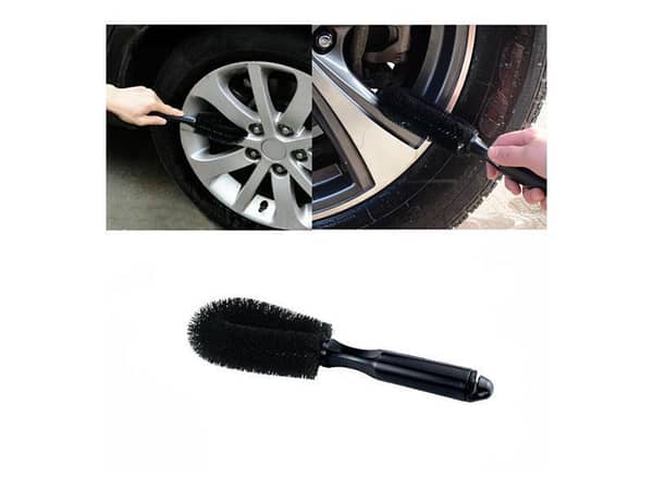 Black Tire Rim Cleaning Brush