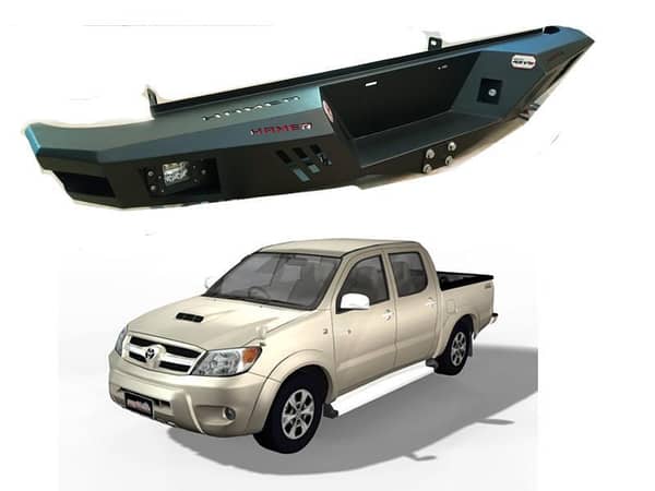 Hamer Sport V2 Rear Bumper Compatible with Toyota Vigo (2005-2016)