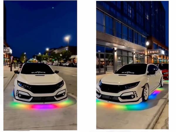 RGB Multi-Color Neon Under Glow Chassis Lamps for Cars with Rotational Lighting