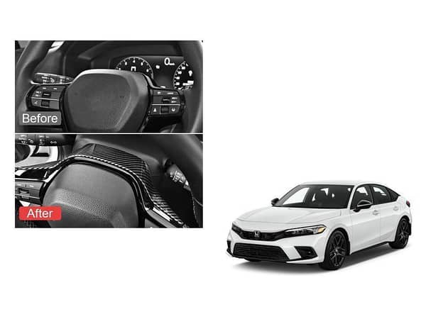 2022 Honda Civic RS Steering Wheel Carbon Frame Trim