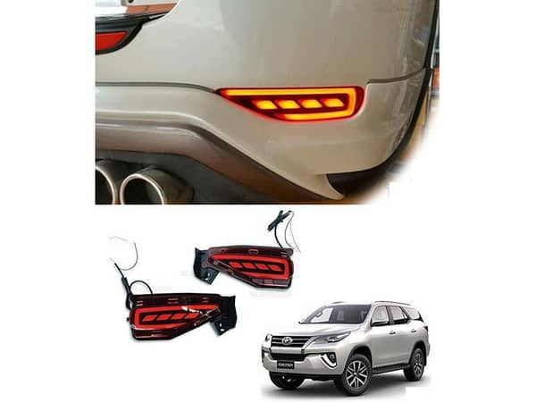 Toyota Fortuner Rear Bumper Daytime Running Light Set for 2016-2020 Models