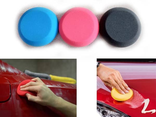 Pack of 5 Car Wax Foam Applicator Pads for Multiple Uses