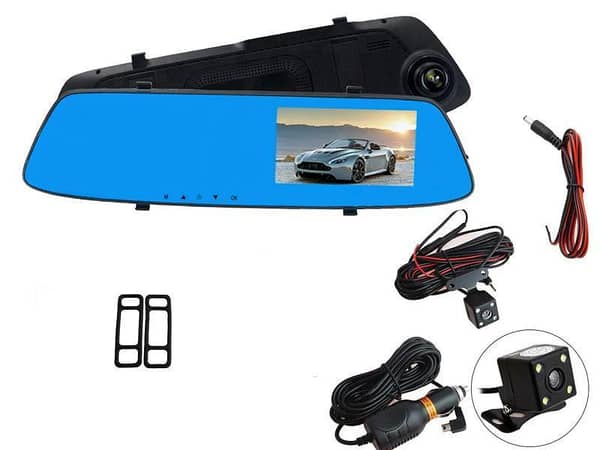 Universal Center Rear View Digital TFT Screen 1080p Display DVR With Dual Cameras