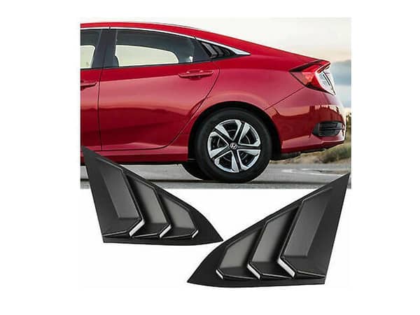 Honda Civic 2016-2019 Quarter Glass Louvers - Set of 2