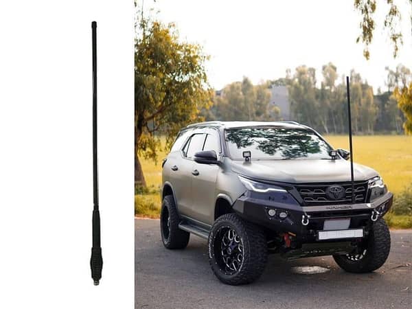 Car 4x4 2 Ft Universal Pole Antenna Off Road Black Front Antenna