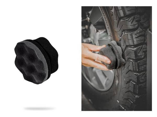 Small Tire Wax Applicator Pad with Handle